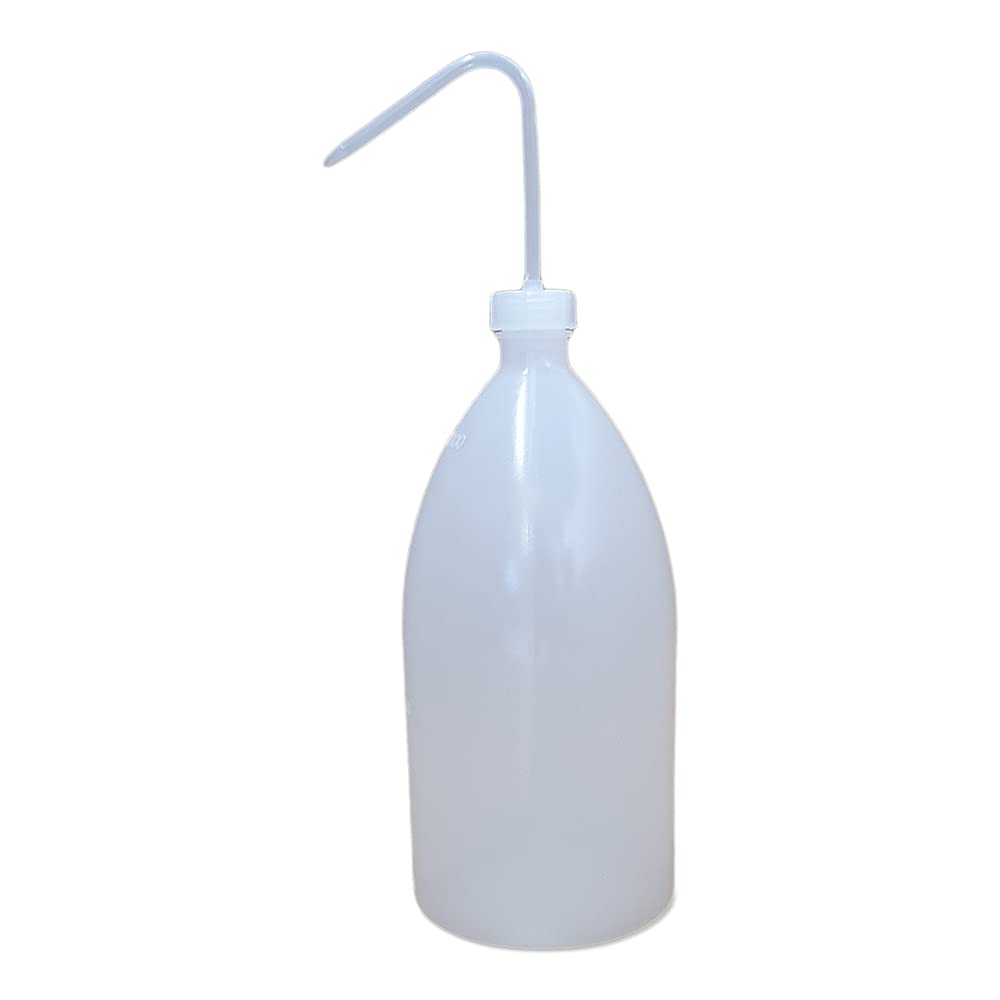 kanister-vertrieb® 3 x 2000 ml Spritzflasche, rund, natur, LDPE inkl. Schraubverschluss mit Steigrohr, Laborflasche, Quetschflasche, Enghalsflasche + Etiketten