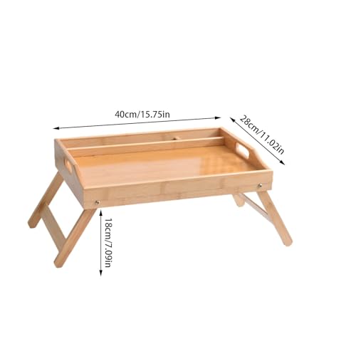 Plateau en bois de lit durable petite table design polyvalente