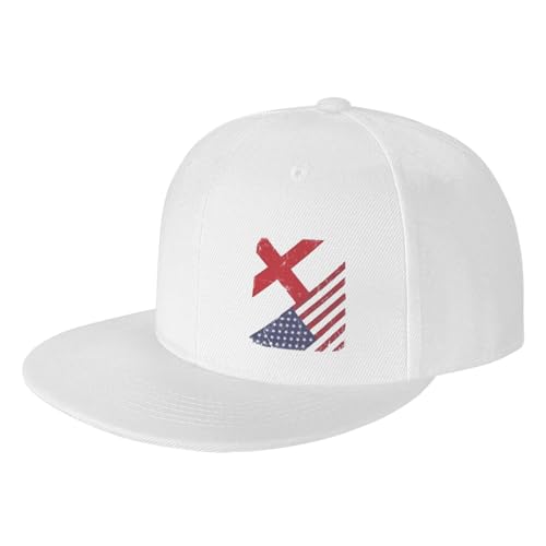 England British American Flag Adjustable Outdoor Baseball Hat Flat Hat2