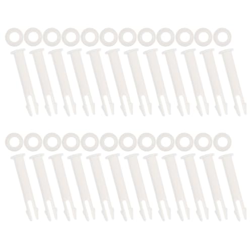 Veemoon 24 Pasadores de Piscina de Plástico Duraderos con Tapa 24 Piezas 12 Unidades de 6 Cm 12 Unidades de 6 Cm para Piscinas de Marco Metálico Redondo Accesorios para Verano