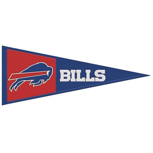 Fanion Buffalo Bills NFL haut de gamme en laine brodée pour décoration