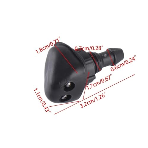 Buse de lave-glace auto avec pulvérisation grand angle pour un pare-brise net - 5