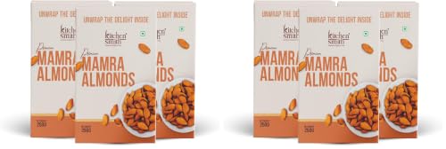 Image of KitchenSmith Mamra Almonds - Pack of 6 (250gm Each) | High In Antioxidant | Naturally Sweet And Tasty | Energy Booster |Premium Dry Fruits