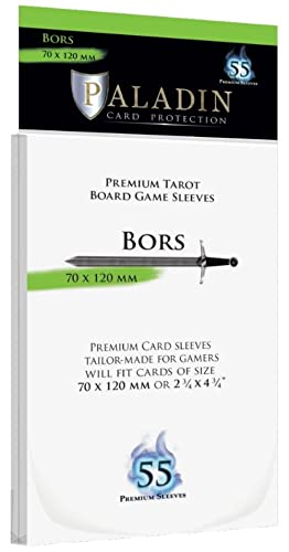 Paladin - Tubos de tarot transparentes brillantes de alta calidad, 70 mm x 120 mm