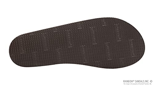 Rainbow Sandals Womens Luxury Leather - Double Layer Arch Support With 1/2" Narrow Straps, Buckskin, Womens Size M / 6.5-7.5 #TOP4