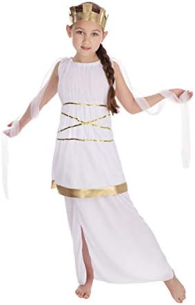 Bristol Novelty White & Gold Girls Grecian Costume Set