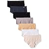 Calvin-Klein-Womens-Invisibles-Hipster-Multipack-Panty Calvin Klein Women's Invisibles Seamless Hipster Panties, 7 Pack, Black/White/Bare/Silverlock/Undertone/Subtle Bloom/Speakeasy, Medium