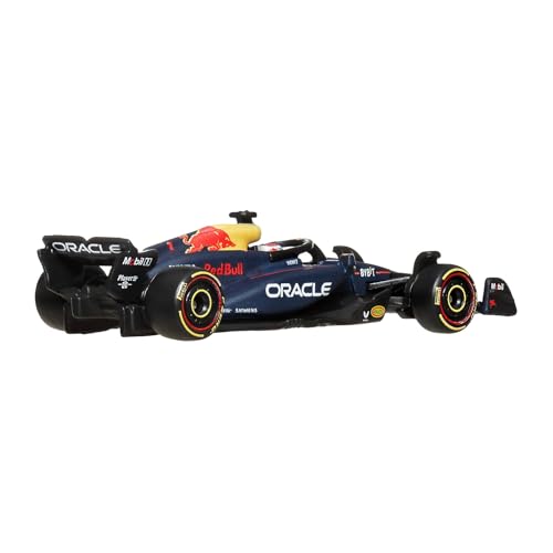 Hot Wheels Premium Formula 1, Oracle Red Bull Racing RB20, Coche de Carreras, vehículo de Juguete Coleccionable metálico a Escala 1:64 con neumáticos Real Riders, JBM12 5 Hot Wheels Premium Formula 1, Oracle Red Bull Racing Rb20, Coche De Carreras, Vehículo De Juguete Coleccionable Metálico A Escala 1:64 Con Neumáticos Real Riders, Jbm12