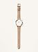 Fossil Women Neely Stainless Steel and Leather Hybrid Smartwatch, Color: Rose Gold-Tone, Beige (Model: FTW5007)