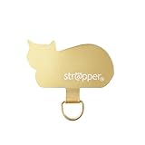 ねこのストラッパー strapper ストラッパー スマホ iphone ストラップ ストラップホルダー 猫 可愛い ネコ [コウバコ ゴールド,単品]