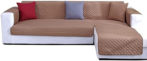 JIABOLANG Couch Slipcover L Shape Sofa Cover Sectional Couch Chaise Lounge Cover Reversible Sofa Cover Furniture Protector Cover for Home Décor L-Shaped Sofa Slipcovers Couch Covers with Foam Sticks
