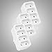 Produktbild HEITECH 4 fach Steckdosenadapter - Mehrfachsteckdose ohne Schalter, Belastbarkeit bis max. 2300W - 3er Pack Adapterstecker Mehrfachstecker