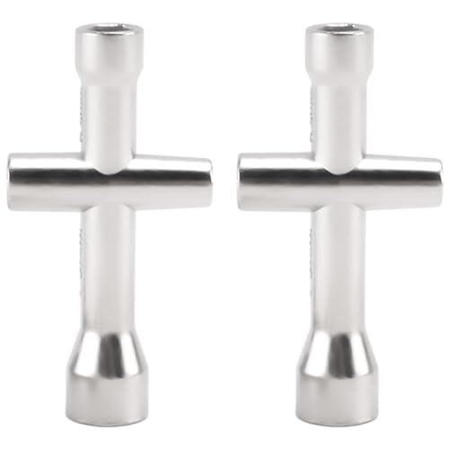 Asyduey Accesorio de Juguetes 4/5/5.5/7Mm de Llave Cruzada para Llave RC 80132 para Herramienta de Rueda de Coche Modelo