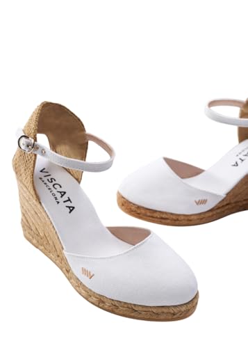 Image of VISCATA Satuna Women's Sandals Espadrille Canvas Buckle Wedges