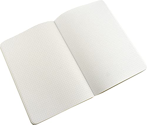 Image of Zequenz A5 Size Black Notebook Journal | Squared Acid Free Paper | 400 Pages | 0GSM | 360 Degree Flexibility | 100% Handmade | PU and White paper | Classic Signature Series | Bookmark Included