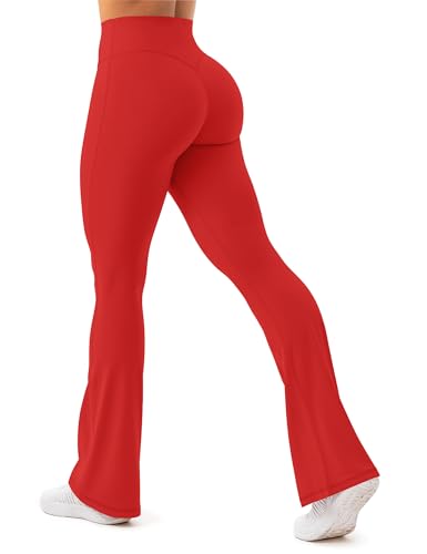 Legging jambes larges taille haute anti-ventre rond avec effet levage des fesses Unthewe