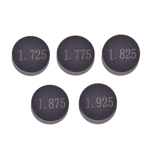 7.48mm O.D. Adjustable Valve Shim Refill Kit for Yamaha YZ250F WR250F R, for Honda CRF250R CRF250R 250R/X, for Kawasaki KX250F KX250 F RMZ250 (1.725mm 1.775mm 1.825mm 1.875mm 1.925mm) X1PK