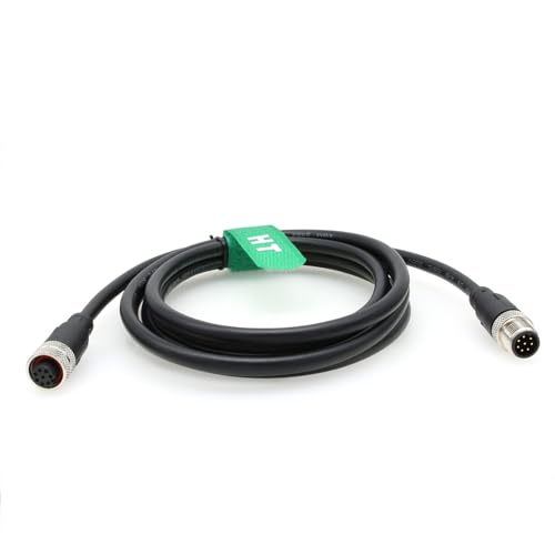 Cable M12 A codificado de 8 pines hembra a macho para actuador industrial 3M 2