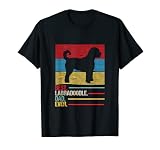 Meilleur papa Labradoodle de tous les temps, papa chien, bébé mignon en fourrure, animal de compagnie rétro T-Shirt