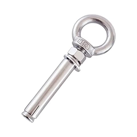 PHasz 304 Stainless Steel Expansion Anchor Bolts, M16 Heavy Duty Eyebolt Expansion Screw for Masonry Concrete Wall,M16x120mm Cover