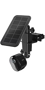 Staffa Regolabile Per Grondaia In Acciaio Inox Per Pannelli Solari Eufy S220 E Arlo Pro/Pro 2/Ultra/Pro 3, Montaggio Facile