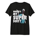 Disney Pixar The Incredibles Vintage Frozone Super Suit Logo Premium T-Shirt