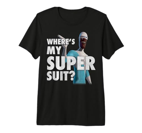 Disney Pixar The Incredibles Vintage Frozone Super Suit Logo Premium T-Shirt