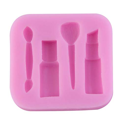 Makeup Tools Design Lipstick Fondant Cake Molds 3D Silicone Chocolate Bakeware Ameesi