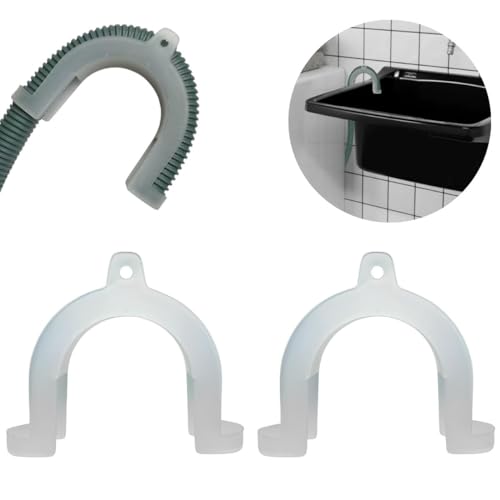 Suporte Curva Para Mangueira Saída Água Máquina De Lavar Universal | Ledmang | Kit 02 Un