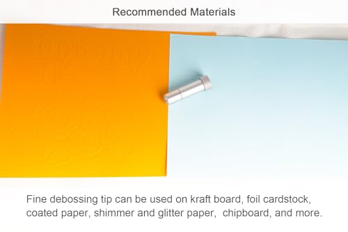 Image of Fine Debossing Tip + QuickSwitch Housing for Cricut Maker 4 /3 /Maker /Venture /Explore 3 /Air 2 /Air, OVAN Fine Debossing Tool for Cricut Deboss Designs on Thick Foil, Cardstock & More