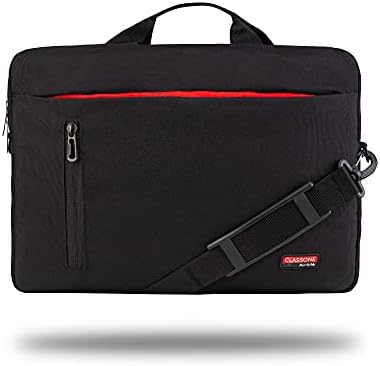 CLASSONE TL4000 Workout 15.6" Su Geçirmez Kumaş, Macbook Mac Air, Notebook, Laptop El Çantası-Siyah — Amazon ürün görseli