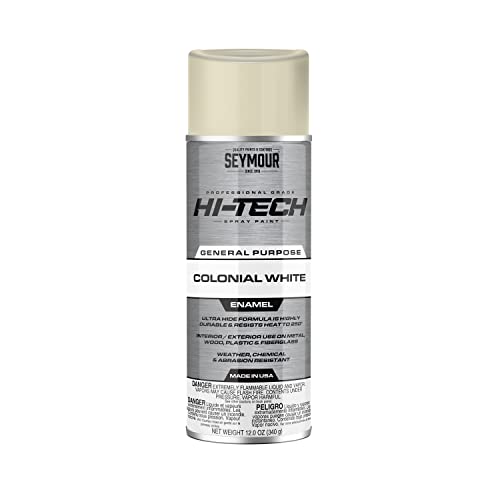 Seymour 16-140 Hi-Tech Enamels Spray Paint, Gloss Colonial White #TOP18