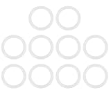 Autobahn88 O-ring in silicone (OD = 80 mm, spessore = 3 mm), anello di tenuta ad alta temperatura per valvole, pompe, tubi, bianco trasparente (confezione da 10)