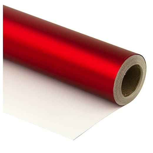 RUSPEPA Wrapping Paper Roll - 81.5 Sq Ft Matte Red for Wedding,Birthday, Shower, Congrats, and Holiday - 30 inches x 32.8 feet