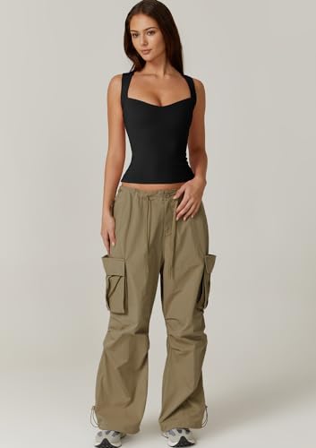 QINSEN Women's Sexy Sweetheart Neck Sleeveless T Shirts Double Lined Tees Slimming Fit Tops4