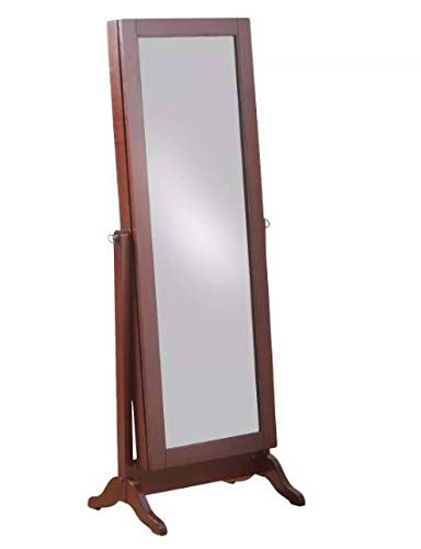 L. Powell Acquisition Corp. Fiona Sliding Modern Style Cheval Wood Mirror With Adjustable Tilt (Cherry) #TOP1