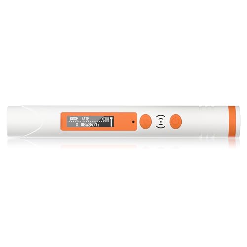AKSTEST Nuclear Radiation Detector, Geiger Counter, Portable Handheld Beta Gamma X-ray Nuclear Dosimeter, Rechargeable Radiation Dosimeter with Audible Flash Alarms