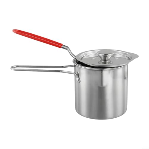 Fauhapyway Ensemble de friteuse multifonction avec poignées en acier inoxydable pour frites, légumes, viandes