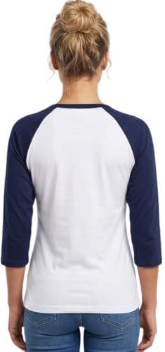 Image of ToBeInStyle Women's Classic Two Color Cotton Baseball T-Shirts