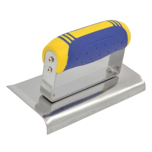 Akfldms Llana de Esquina de Acero Inoxidable para Enyesar. Herramientas de Enyesado con Agarre Cómodo para Trabajos de Acabado de Esquinas.