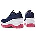 Women's Chunky Platform Comfort Orthopedic Wedge Walking Shoes Fashion Knitted Breathable Lace Up Lug Sole Casual Non-Slip Running Shoes With Arch Support (Redsole, Adult, Women, 6, Numeric, US Footwear Size System, Medium)