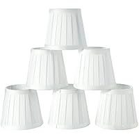 Fuloon Juego de 6 Pantallas para Lámparas Moderna Pantallas de Tela para Lámparas