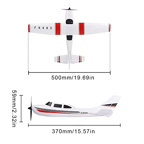 Goolrc Wltoys F949S Rc Airplane, 2.4Ghz 3Ch Rc Plane With Gyroscope, Epp Remote Control Airplane, Easy To Fly Rc Aircraft With 3 Batteries #TOP7