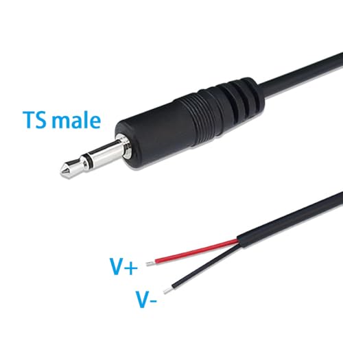 Cable AUX 3.5mm Mono Audio Macho 3ft 2 Unidades miniatura 2