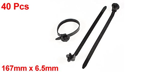Attache câble nylon de qualité supérieure à ancrage robuste 167mm x 6.5mm - 3