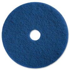 Genuine Joe GJO90620 Medium-Duty Scrubbing Floor Pad Blue - 5 Per Carton - 20 in.