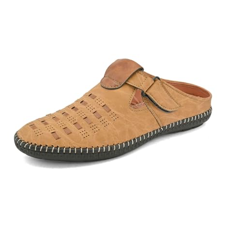 Image of Centrino Men's Fisherman Sandals | Sporty & Casual Summer Footwear | Adjustable Fit with soft cushion Padding | Closed-Toe Comfort & Durability (9285)