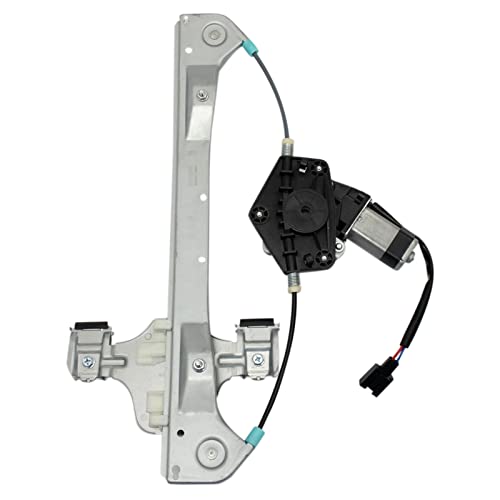 Image of TRQ Rear Driver Side Power Window Motor and Regulator Assembly Power Compatible with 06-12 Ford Fusion 06-11 Mercury Milan 06 Lincoln Zephyr 07-12 MKZ