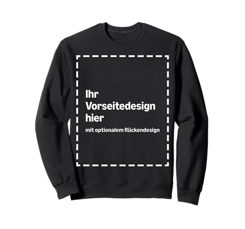 Individuelles Sweatshirt Vorder- und Rückseite
