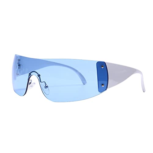 Lunettes de soleil femmes luxe punk rétro avec verres dégradés UV400